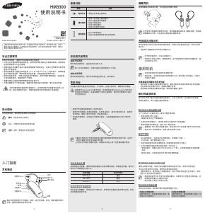 说明书 三星 HM-3300 耳机