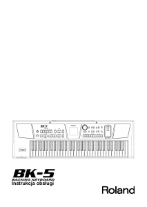Instrukcja Roland BK-5 Keyboard elektroniczny