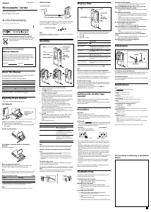 Mode d’emploi Sony M-435P Enregistreur de cassettes