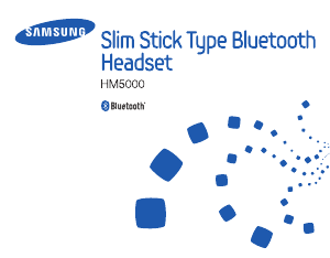 Bruksanvisning Samsung HM5000 Headset