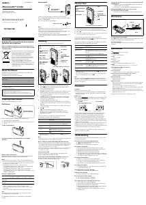 Mode d’emploi Sony M-570V Enregistreur de cassettes