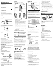 Mode d’emploi Sony M-670V Enregistreur de cassettes