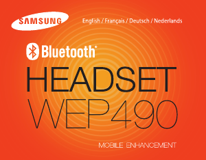 Bedienungsanleitung Samsung WEP490 Headset