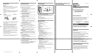 Handleiding Sony M-529V Cassetterecorder