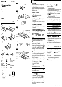 Руководство Sony M-950 Кассетный магнитофон