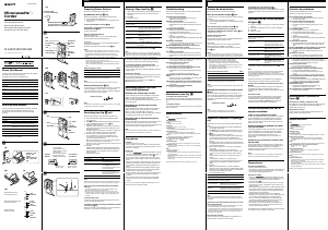 Manuale Sony M-535V Registratore a cassette