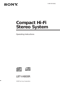Handleiding Sony LBT-V4800R Stereoset