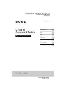 Manual Sony LBT-SH2000 Stereo-set