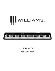 Handleiding Williams Legato Digitale piano