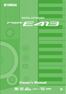 Manual Yamaha PSR-E413 Digital Keyboard