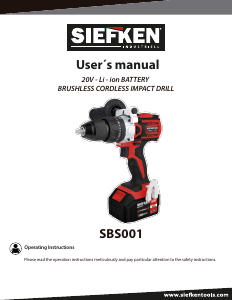 Manual Siefken SBS001 Drill-Driver