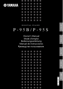 Manual de uso Yamaha P-95B Piano digital