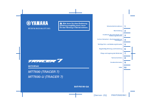 Bedienungsanleitung Yamaha Tracer 7 (2022) Motorrad