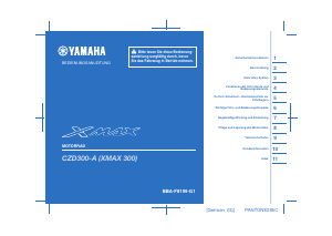 Bedienungsanleitung Yamaha X-max 300 (2022) Roller