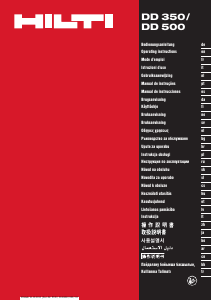 Manual de uso Hilti DD 500 Taladradora de diamante