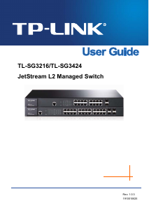 Manual TP-Link TL-SG3424 JetStream L2 Managed Switch
