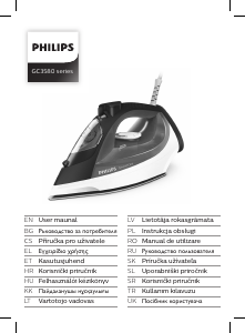 Kullanım kılavuzu Philips GC3580 Ütü