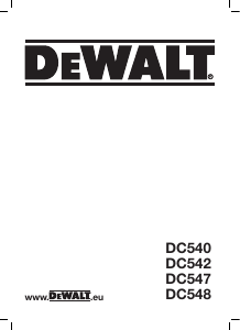 Manual DeWalt DC547 Pistola de colar