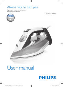 Manual de uso Philips GC4910 PerfectCare Plancha