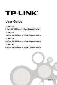 Manual TP-Link TL-SL1351 JetStream Switch