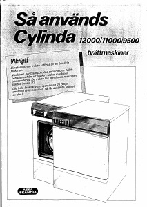 Bruksanvisning Cylinda 9500 Tvättmaskin