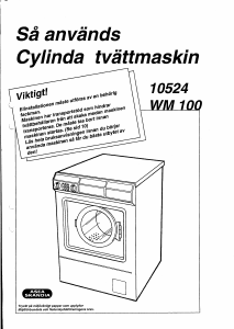 Bruksanvisning Cylinda 10524 WM 100 Tvättmaskin