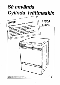 Bruksanvisning Cylinda 12605 Tvättmaskin