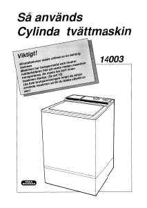 Bruksanvisning Cylinda 14003 Tvättmaskin