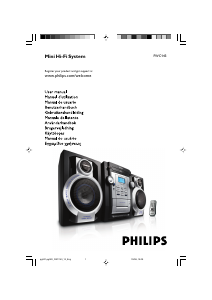 Manual Philips FWC143 Aparelho de som