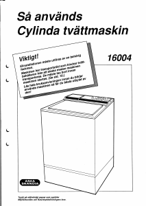 Bruksanvisning Cylinda 16004 Tvättmaskin