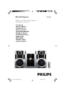 Manual de uso Philips FWM185 Set de estéreo