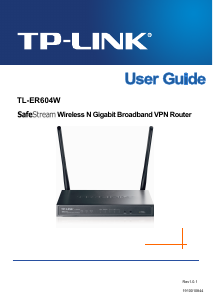 Handleiding TP-Link TL-ER604W SafeStream Router