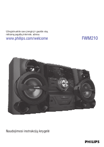 Vadovas Philips FWM210 Stereofoninis rinkinys