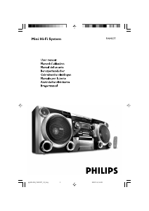 Manual de uso Philips FWM37 Set de estéreo