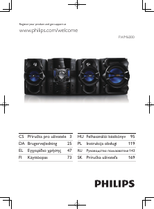 Návod Philips FWM6000 Stereo súprava