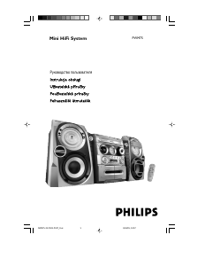 Manuál Philips FWM75 Stereo souprava