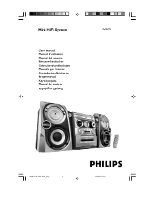 Manuale Philips FWM75 Stereo set