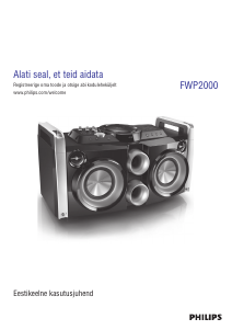 Kasutusjuhend Philips FWP2000 Stereokomplekt