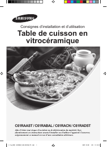 Mode d’emploi Samsung C61RAAST Table de cuisson