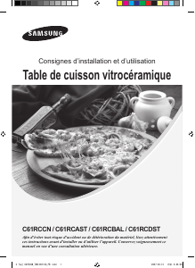 Mode d’emploi Samsung C61RCAST Table de cuisson