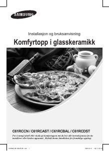 Bruksanvisning Samsung C61RCCN Kokeplate