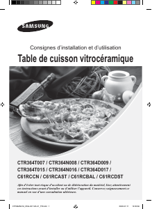 Mode d’emploi Samsung CTR364N016 Table de cuisson