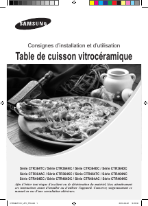 Mode d’emploi Samsung CTR464TC01 Table de cuisson
