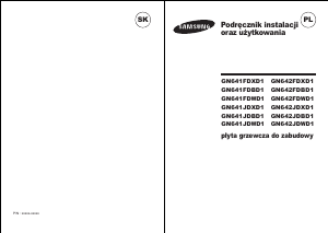 Instrukcja Samsung GN642FDXD1 Płyta do zabudowy