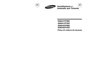 Manuale Samsung GN642FFXD/XET Piano cottura