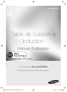 Mode d’emploi Samsung NZ64H57477K/EF Table de cuisson