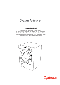Bruksanvisning Cylinda Sverigetvatten 05 Tvättmaskin