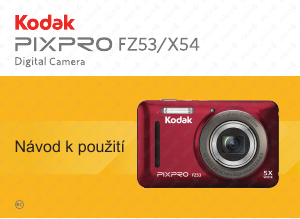 Návod Kodak PixPro FZ53 Digitálna kamera