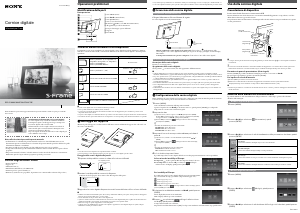 Manuale Sony DPF-C70E Cornice digitale