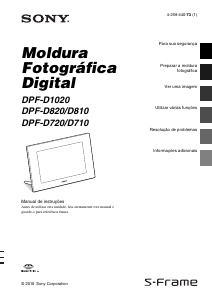 Manual Sony DPF-D810 Moldura digital